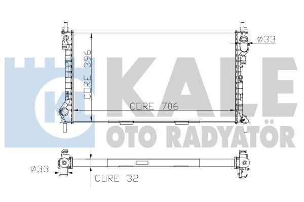 KALE OTO RADYATÖR Radiators, Motora dzesēšanas sistēma 174799